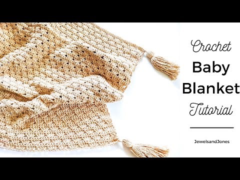 Easy Crochet Shell Stitch Baby Blanket Tutorial - Crochet Baby Blanket Tutorial for Beginners