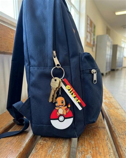 Charmander Keychain, Backpack Charms, Gift for Pokémon Fans, Anime Collector Keyring - Etsy