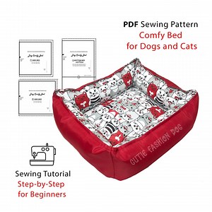 Dog Bed Sewing Pattern for Print and Sew for Small Pets, New Puppy Gift - Etsy