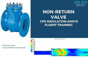 Non-Return Valve (Dynamic Mesh), CFD Simulation ANSYS Fluent Training - MR CFD