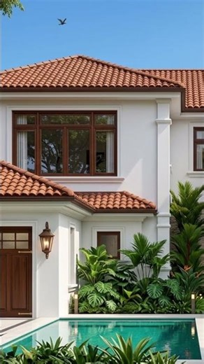 Minimalist Neoclassical Villa: Pure Luxury Amidst Lush Greenery ✨🏛️