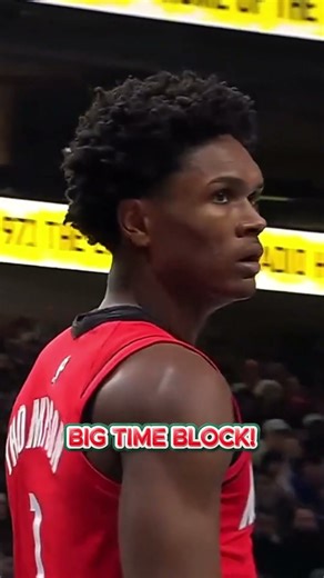 Amen Thompson ERASES Davis at the Rim! #nba