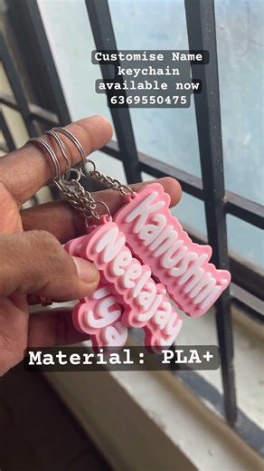 3D print customised Name keychain available #namekeychain #3dprinting #3dprint #bambulab #3dmodel