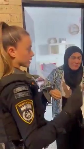 This was the kind of stuff I witnessed when I was there. Palestinian woman in the West Bank is arrested by Israeli police under a new terror law that outlaws passive social media use because she shows sympathy to what’s happening in Gaza. She may spend up to 1 year in prison. Israel is a deeply depraved society. | Dan Frank