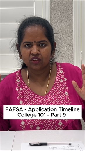 📚 FAFSA – Application Timeline College 101 | Part 9 EduVistaHQ by Sainthavi If you’re waiting for college acceptance before thinking about FAFSA… you’re already late. 🚨 FAFSA is NOT optional if you want financial aid. Miss the timeline = miss free money. FAFSA (Free Application for Federal Student Aid) plays a huge role in how much college will actually cost your family. It’s not just about tuition it impacts grants, scholarships, work-study, and even some merit aid. 🗓️ FAFSA Timeline Simplif