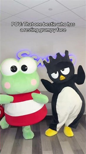 We all have that one friend💚 #Keroppi #Badtzmaru #Sanrio