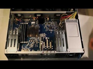 How to install the QNAP QM2-4P-384 SSD expansion card in a QNAP TS-1886XU-RP NAS