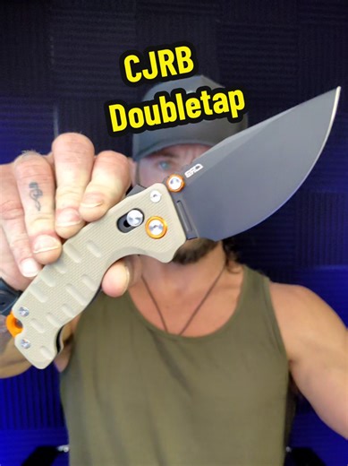 CJRB Double Tap V2 is built for smooth, confident deployment 💥 Thumb stud action paired with the recoil lock makes it fast and secure. G10 handle for solid grip, and that D2 steel blade holds an edge like a champ. Clean, tactical, and ready for EDC. #CJRB #DoubleTapV2 #D2Steel #EDCKnife #tacticalgear