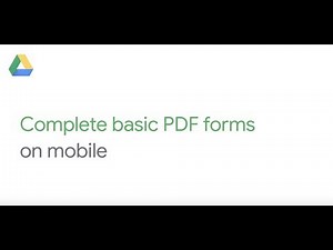 Complete a PDF on mobile