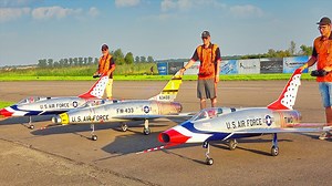 79K views · 3.1K reactions | Models: 3x CARF F100 Super Sabre Pilots: Thomas Naumann, Dominik Grebe, Frank Westerholt Wing span: 2,50 m Lenght: 3,60 m Weight: ~35 kg Event: Horizon Airmeet 2021, Genderkingen, Germany - Please subscribe for upcoming videos - Copyright: DIGITAL RC | DIGITAL RC | Facebook