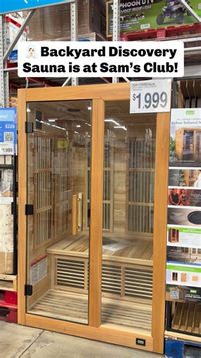 This two-person infrared sauna from Backyard Discovery is such a dreamy wellness upgrade 😍 Made from premium cedar and packed with features like FAR infrared heaters, red light therapy, chromotherapy, and built-in Bluetooth speakers - it warms up fast and creates the perfect relaxation space right at home! The plug-and-play setup is super convenient too, since it runs on a standard outlet! 🙌🏻 It’s beautifully made, heats quickly, and comes with an industry-leading 5-year warranty for peace of