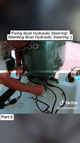 Fixing and Bleeding Boat Hydraulic Steering System