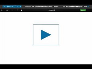 BTM452 SAM Training Word Module 04 Creating a Multipage Document PART 2