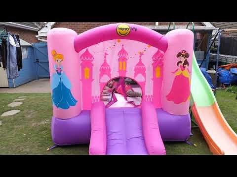 Princess Airflow Bouncy Castle by Happy Hop full setup and review