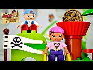 JAKE AND THE NEVER LAND PIRATES LEGO DUPLO Never Land Hideout Review & PLAY TIME EPISODE