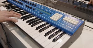 Behringer has returned to NAMM after a 10 year absence, and it's brought with it the recently released Wave, a synthesizer based on the classic PPG Wave, an '80s instrument beloved by artists such as Depeche Mode and David Bowie. We caught up with Behringer on the NAMM show floor to hear it in action. | MusicRadar Tech