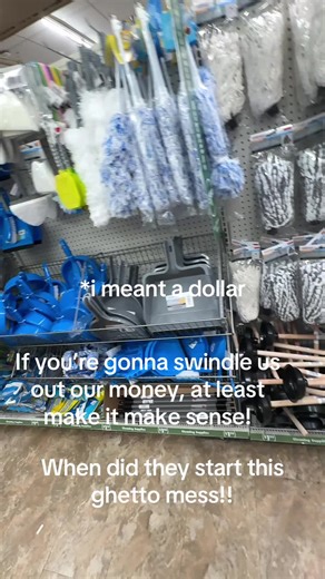 @DOLLAR TREE this is ghetto . I completely understand selling replacements mopheads, but why do I have to buy the piece to start me off with a mop/brook . Just up, charge me for the starter piece. #capitalism #dollartree