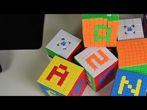 writing names on Rubiks cube
