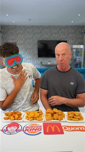 IMPOSSIBLE Guess the Chicken Nuggets Challenge! 🍗 #shorts