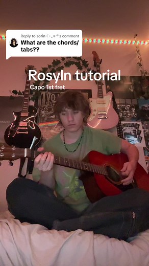 Standard Tuning Guitar Tutorial for Roslyn by Bon Iver