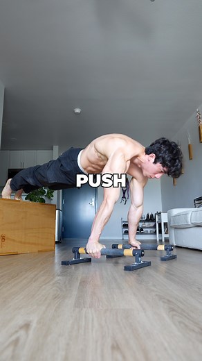 Tristan Nee on Instagram: "couldn’t decide what to do today so I let fate decide 🙏 Here’s the push workout: 4 x 8 decline PUs 4 x 10 pike to lean 4 x 10s tuck planche 4 x 12 bench dips 👉 Link to the paralettes I use in my bio. Code “NEE” for 10% off @gornation equipment #homeworkout #calisthenics #pushday"