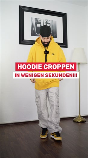 HOODIE CROPPEN IN WENIGEN MINUTEN #crop #hoodie #fashionhacks #fashion