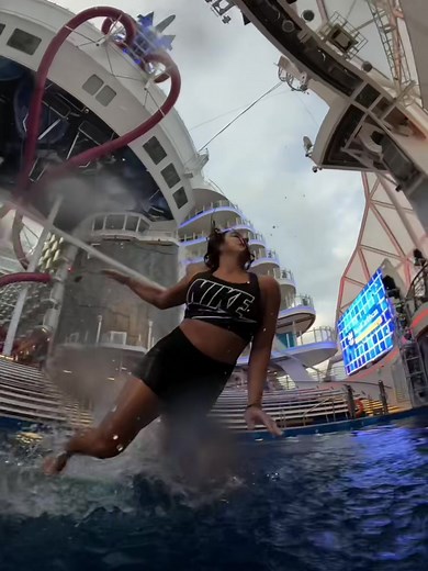 Belly Flops: Epic Pool Jump from a Cruise Ship