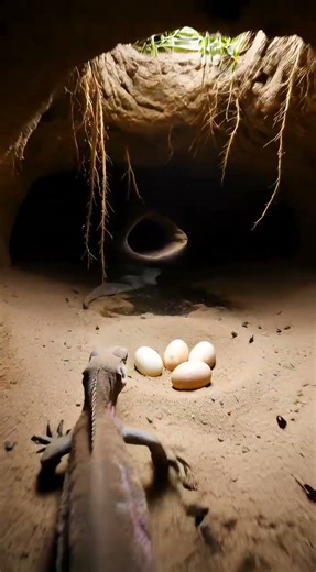 Desert Iguana Crawls Into a Hidden Sand Burrow! 🦎🏜️ Desert Reptile POV Moment