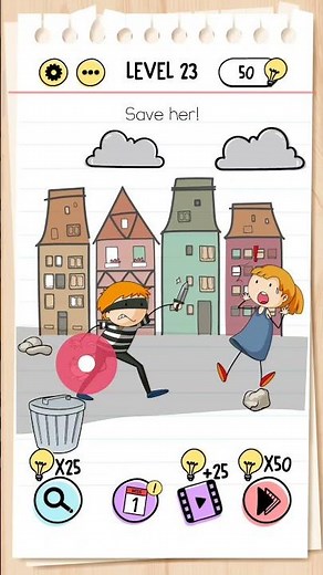 Save her! Brain Test Level 23