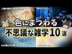 【ゆっくり解説】色にまつわる不思議な雑学１０選