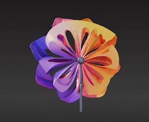 Abstract Wind Sculpture - Kinetic Art for Patios and Balconies