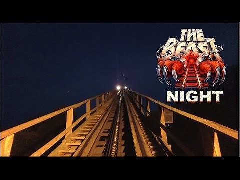 The Beast HD Night Ride Front Seat On Ride POV & Review Great Wood Coaster At Kings Island