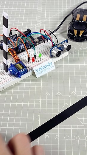 1.6K views · 12 reactions | Smart Barrier Gate for Parking Control #arduino #arduinoprojects #stemeducation #LearnArduino #ultrasonic #barriergate #sunfounder #techdiy #automation | SunFounder OpenSource | Facebook