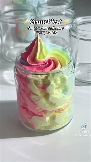 Sugar whipped soap piping ASMR😋 #fypシ゚viral #asmrsounds