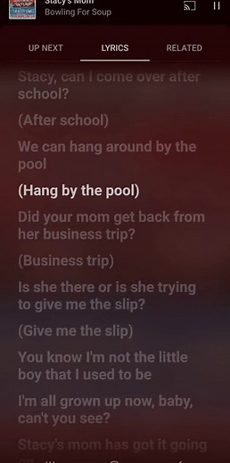 Stacy's Mom Lyrics - Bowling For Soup