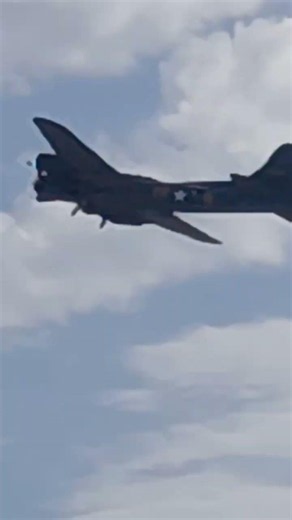 B17 "Sally B" displaying at Duxford Battle of Britain airshow 2025