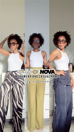 This is Part 2 of my Fashion Nova Clothing Try On Haul. I picked up some really cute Workwear Pants and Casual Pants. Part 2 included workwear shirts so make sure to check that out as well! 1) Workwear Pants 1: Karli Wide Leg Pant - Chartreuse 2) White Casul Pants: Alaiya Tie Waist Linen Trouser - Ivory 3) Black Workwear Pants: Simone Cuffed Wide Leg Pant - Black 4) Pinstripe workwear pants: Mishka Overlay Trouser Pant - Navy 5) In The Tropics Plisse Wide Leg Pant 3 #fashionnovapants #fashionnov