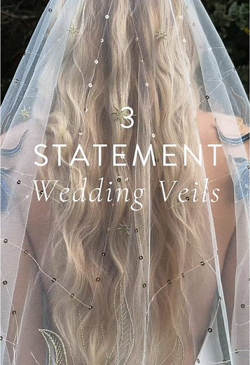 3 STATEMENT WEDDING VEILS 💙🕊️ Make your walk down the aisle unforgettable with the addition of a statement veil. From vintage-inspired nostalgia to romantic colour and texture, each of these veils are guaranteed to make every step utterly mesmerising. Can you envision yourself wearing one of these eye-catching veil options? Tell us below x 1. Renea Veil 2. To The Moon Veil 3. Blue Rose Veil #ToTheMoonVeil #RueDeSeine #RueDeSeinebridal #bridal #bridetobe #weddingdress #2025bride #2025wedding #w
