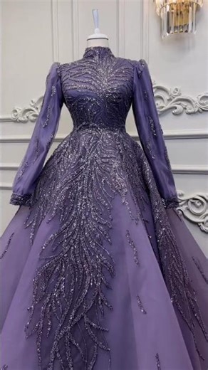 Turkish bridal dress purple 🟣