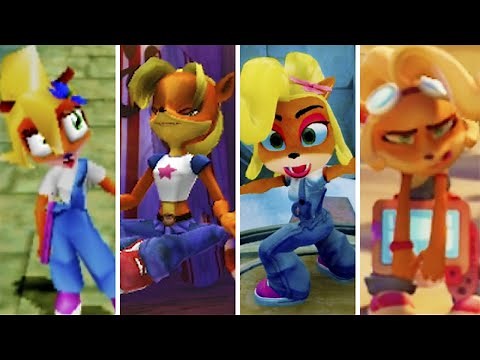 Evolution of Coco Idle Animations from Crash Bandicoot (1997-2021)