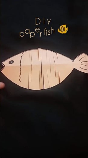 make this paper fish in 2 minutes/super simple DIY #diy #trending #craft #viral