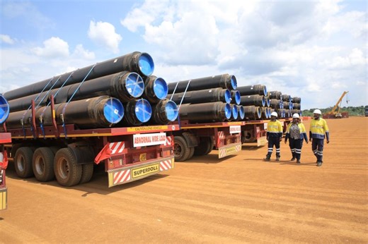 EACOP receives delivery of the first batch of coated line pipe for construction in Uganda.China Petroleum Pipeline Engineering Co. Ltd, the construction contractor for the East African Crude Oil… | East African Crude Oil Pipeline | 95 comments