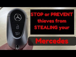 Stop or Prevent thieves from STEALING. Every owner NEEDS to know how to DISABLE their MERCEDES Key