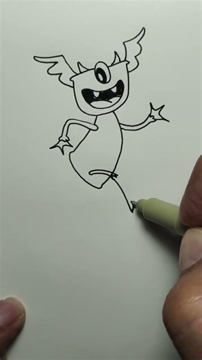 Cartooning Monster Drawing #artdrawing #easydrawing #thanksforwatching