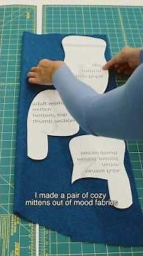 How To Make DIY Winter Mittens using Boiled Wool! 🧵❄️