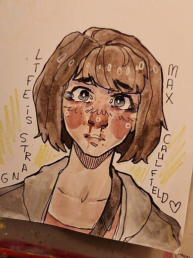 let's not talk about how I am a day late... also had to add my Kate Marsh drawing, gotta love Kate Marsh #art #drawing #arttiktok #lifeisstrange #sketch #doodle #fyp #foryou #viral #xyzbca