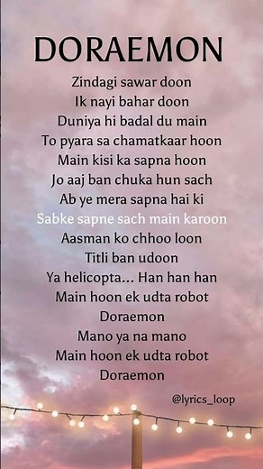 Divyanshu Singh,Wajahat Hasan,Sonal Kaushal,Dushyant Kapoor,Hanu Dixit - Doraemon(lyrics)#doraemon