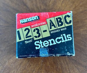 C.H. Hanson Brass Interlocking Alphabet Stencils- ! Inch-33 Stencils-alphabet-spacers-puncuation - Etsy UK