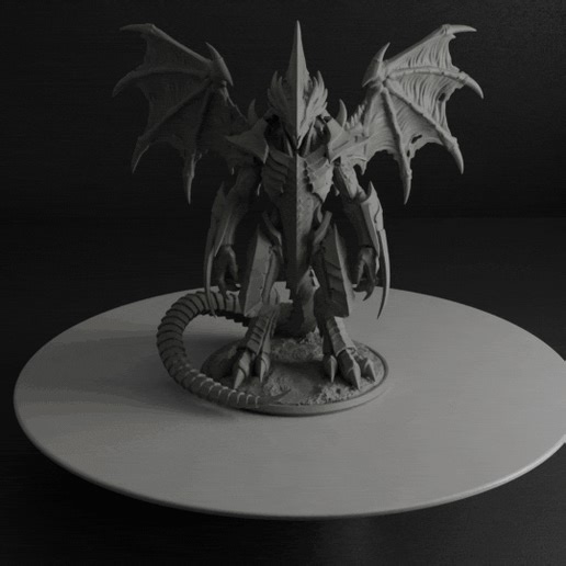 Winged Tyranid Overlord – Tabletop Boss Monster STL