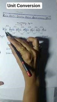 Unit conversion trick! 👨‍🏫🔥 Km ,M,Cm,Mm. Easy maths trick #mathproblems #maths